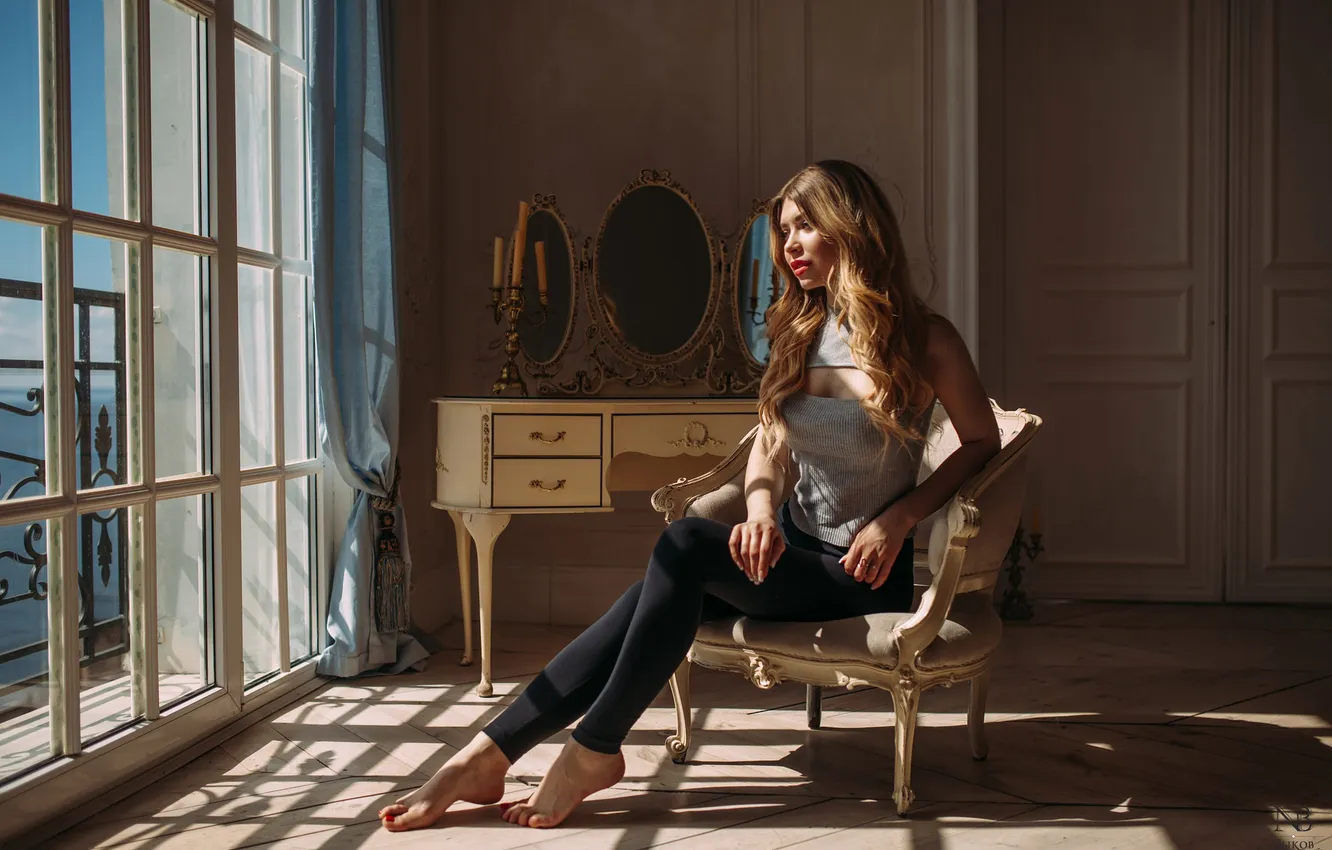 Photo wallpaper girl, sexy, Wallpaper, sweetheart, model, bright, makeup, Mike