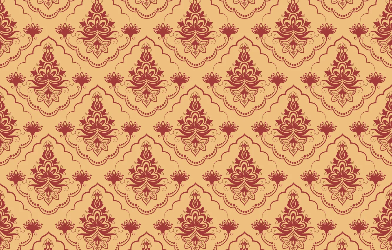 Photo wallpaper flowers, retro, background, texture, ornament, vintage, textiles