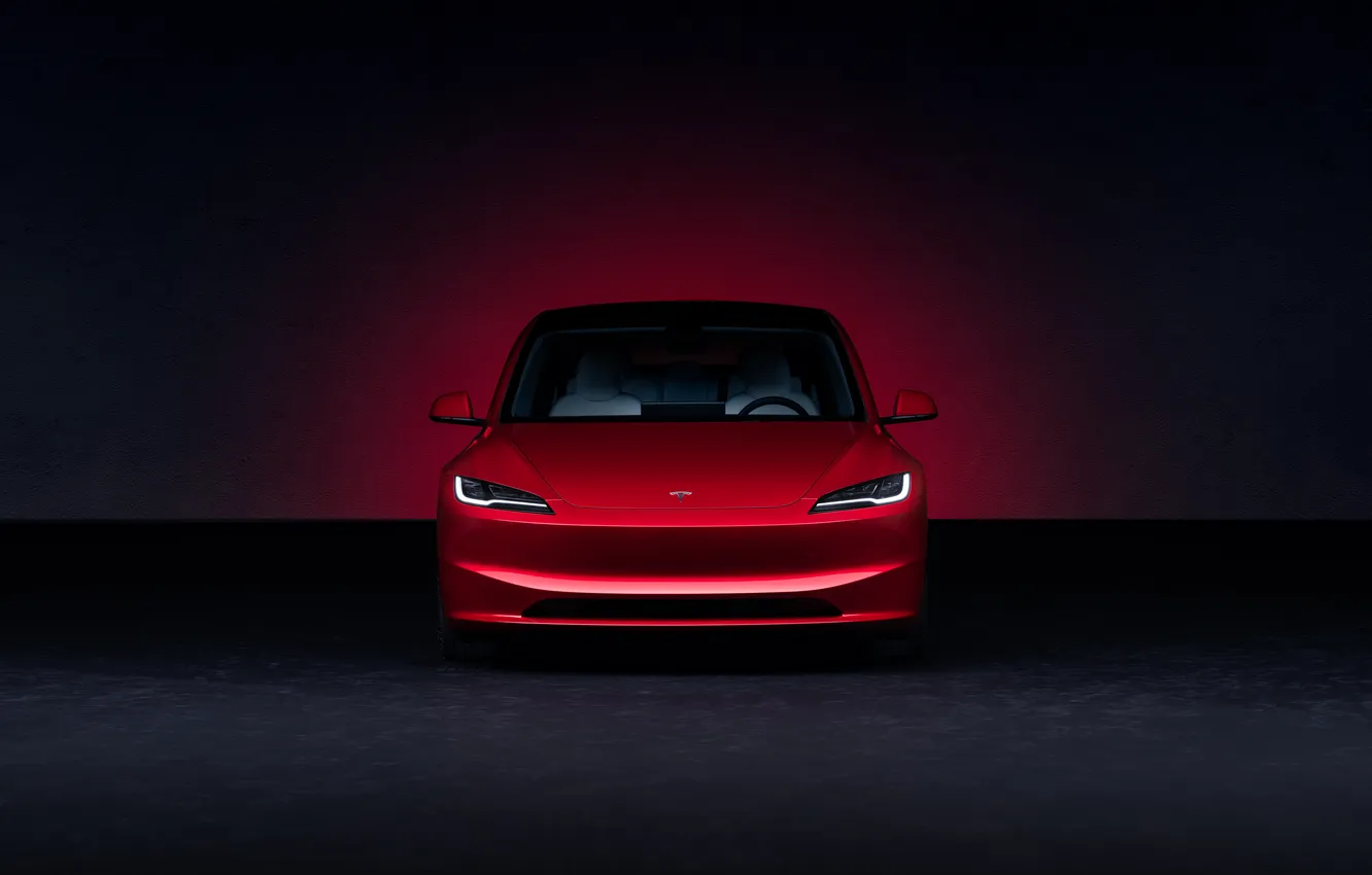 Photo wallpaper Tesla, Tesla Model 3, 2023