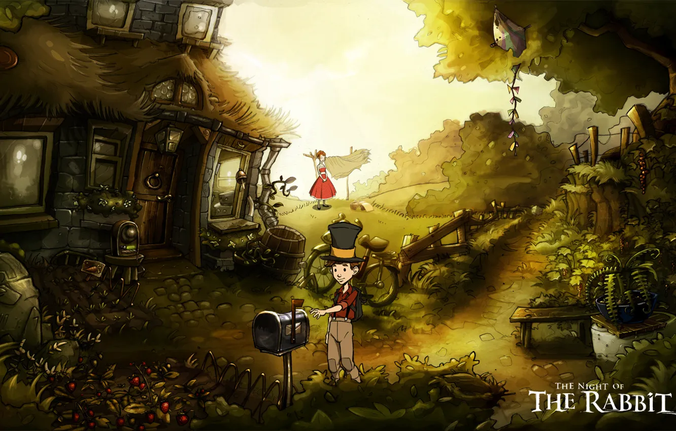 Photo wallpaper home, the plot, guy, The Night of the Rabbit