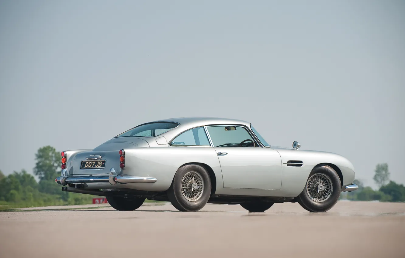 Photo wallpaper grey, Aston Martin, classic, 1964, DB5, the James bond car
