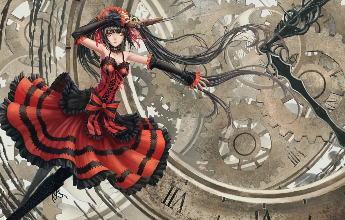 Photo wallpaper tokisaki kurumi, Date A Live, When Kawasaki mad three