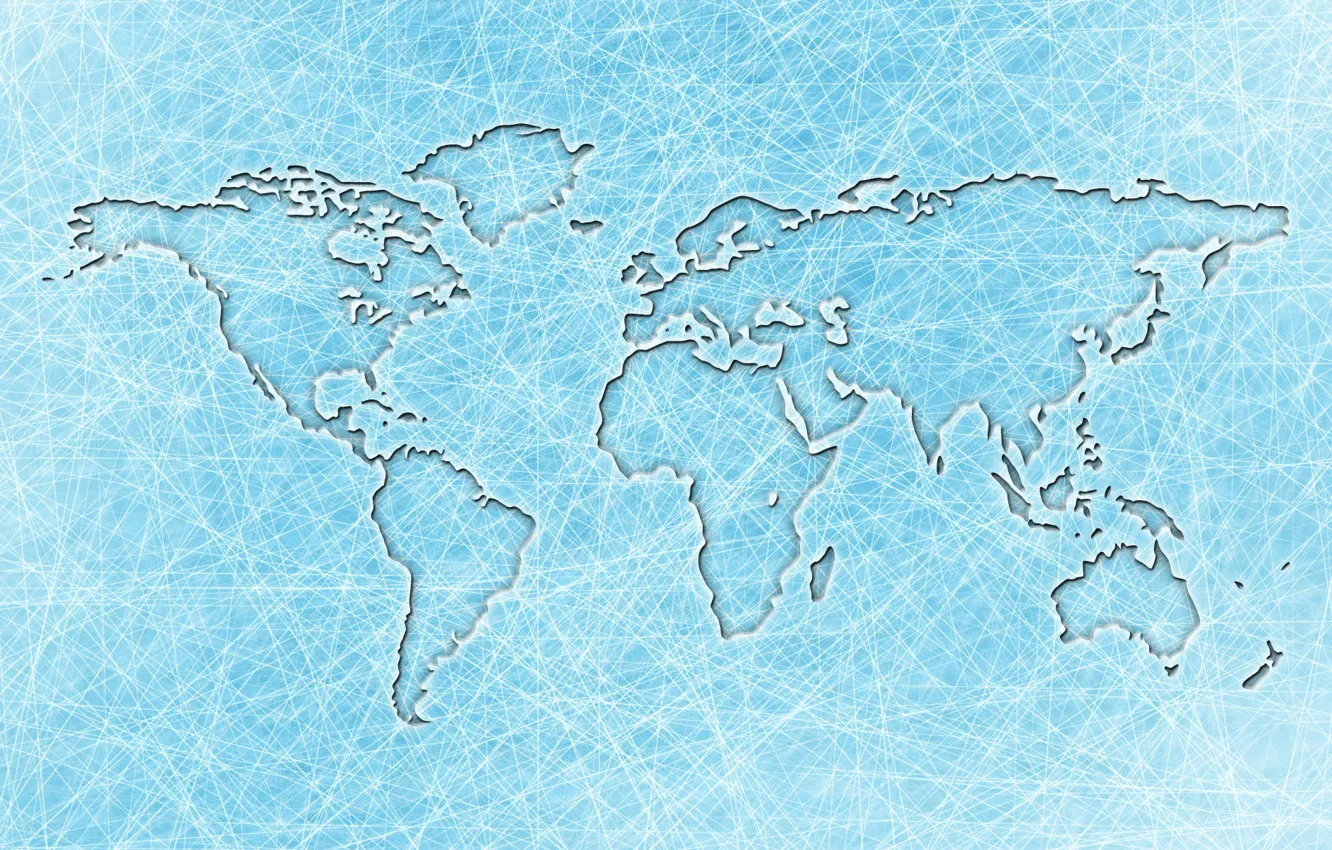 Photo wallpaper earth, the world, map, continents, Atlas