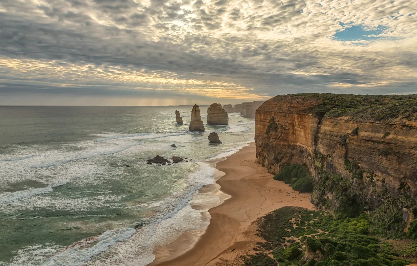 Photo wallpaper sea, rocks, shore