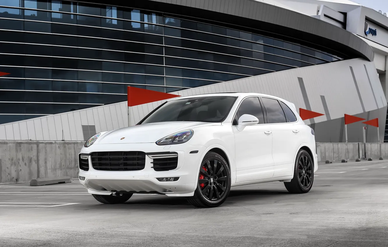Photo wallpaper Porsche, with, Turbo, color, Cayenne, customized