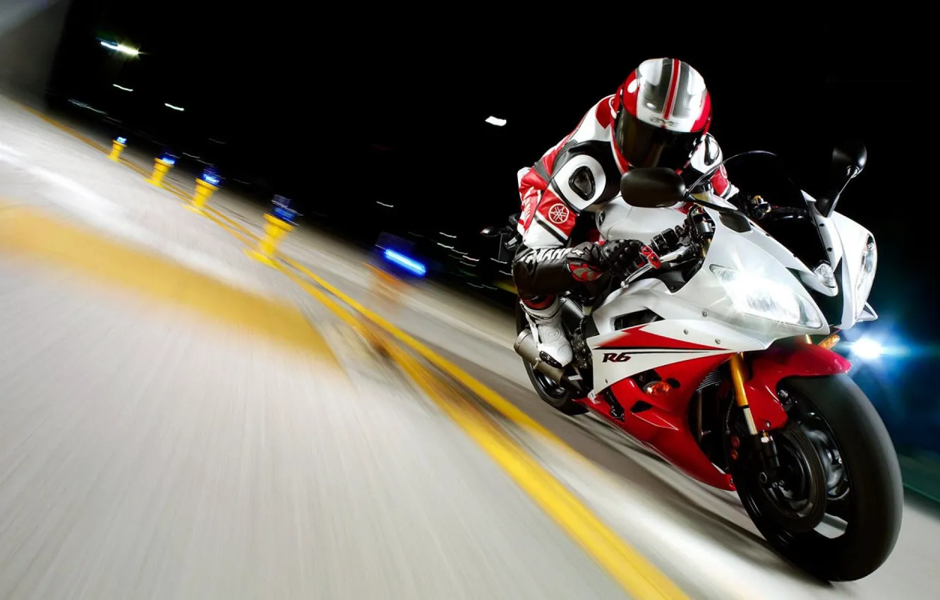 Photo wallpaper motorcycle, yamaha, race, Yamaha, yzf