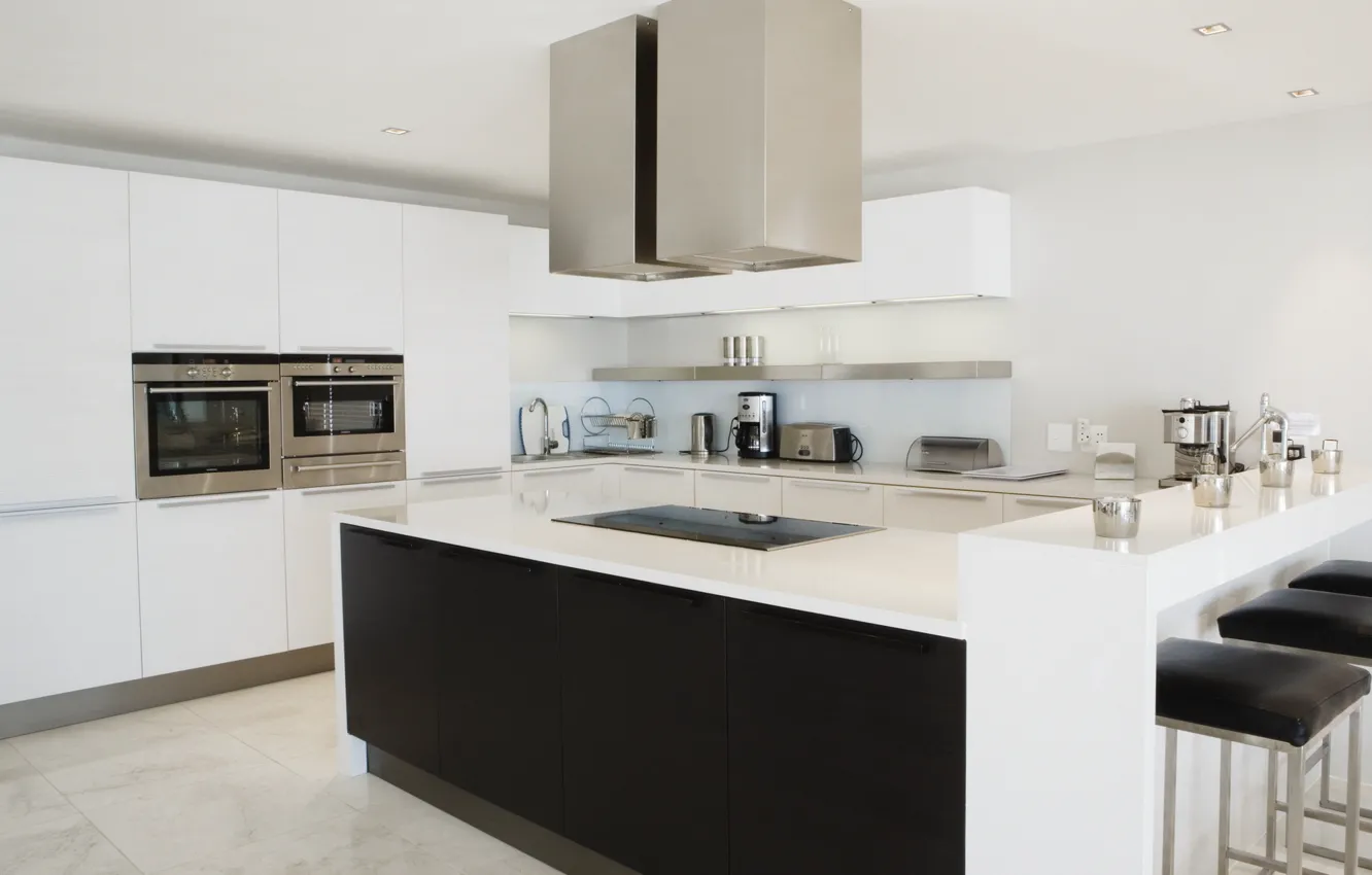 Photo wallpaper design, style, table, room, interior, chair, kitchen, apartment