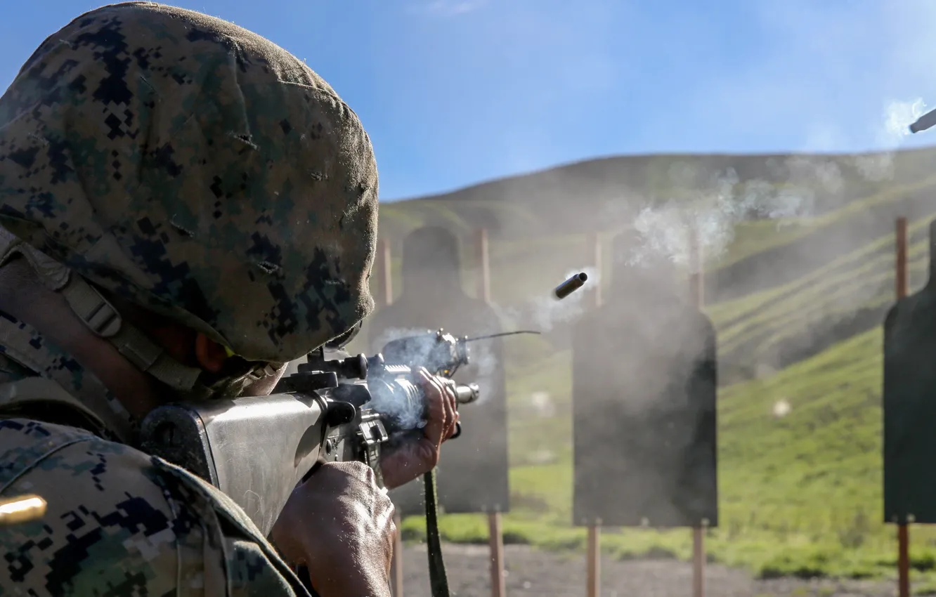 Photo wallpaper weapons, army, soldiers