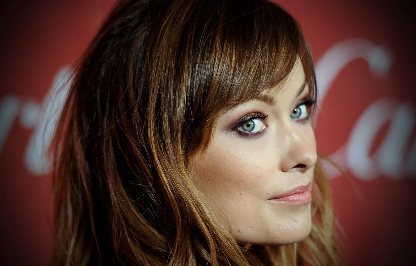 Photo wallpaper look, girl, face, portrait, makeup, actress, Olivia Wilde, Olivia Wilde