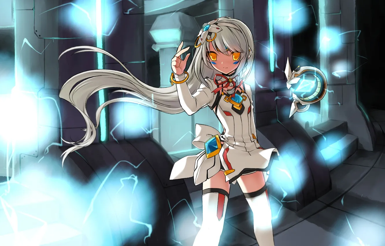 Photo wallpaper girl, magic, stockings, art, tape, bracelet, eve, meimone