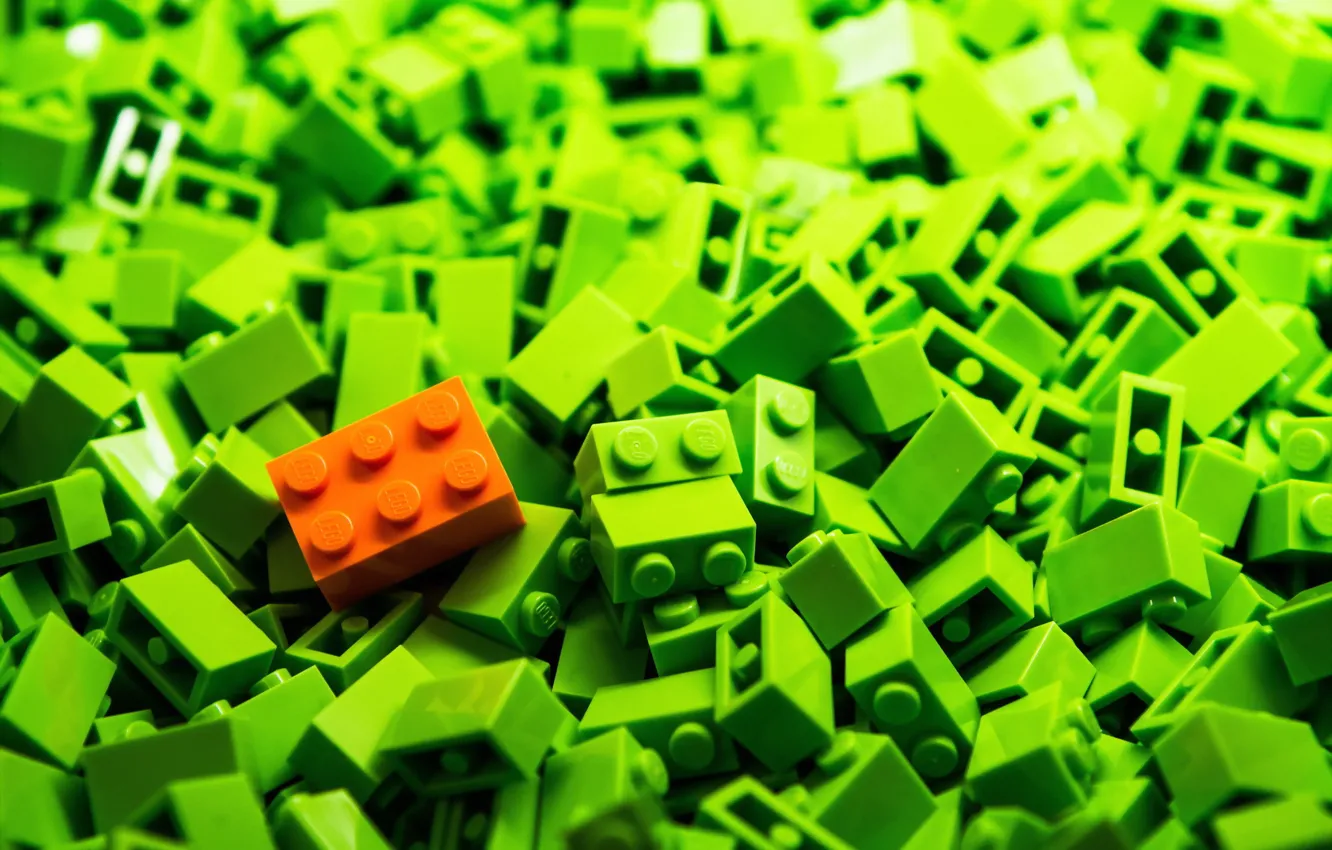 Photo wallpaper carrots, LEGO, Peas