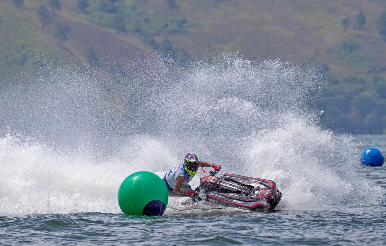 Photo wallpaper race, boat, speed