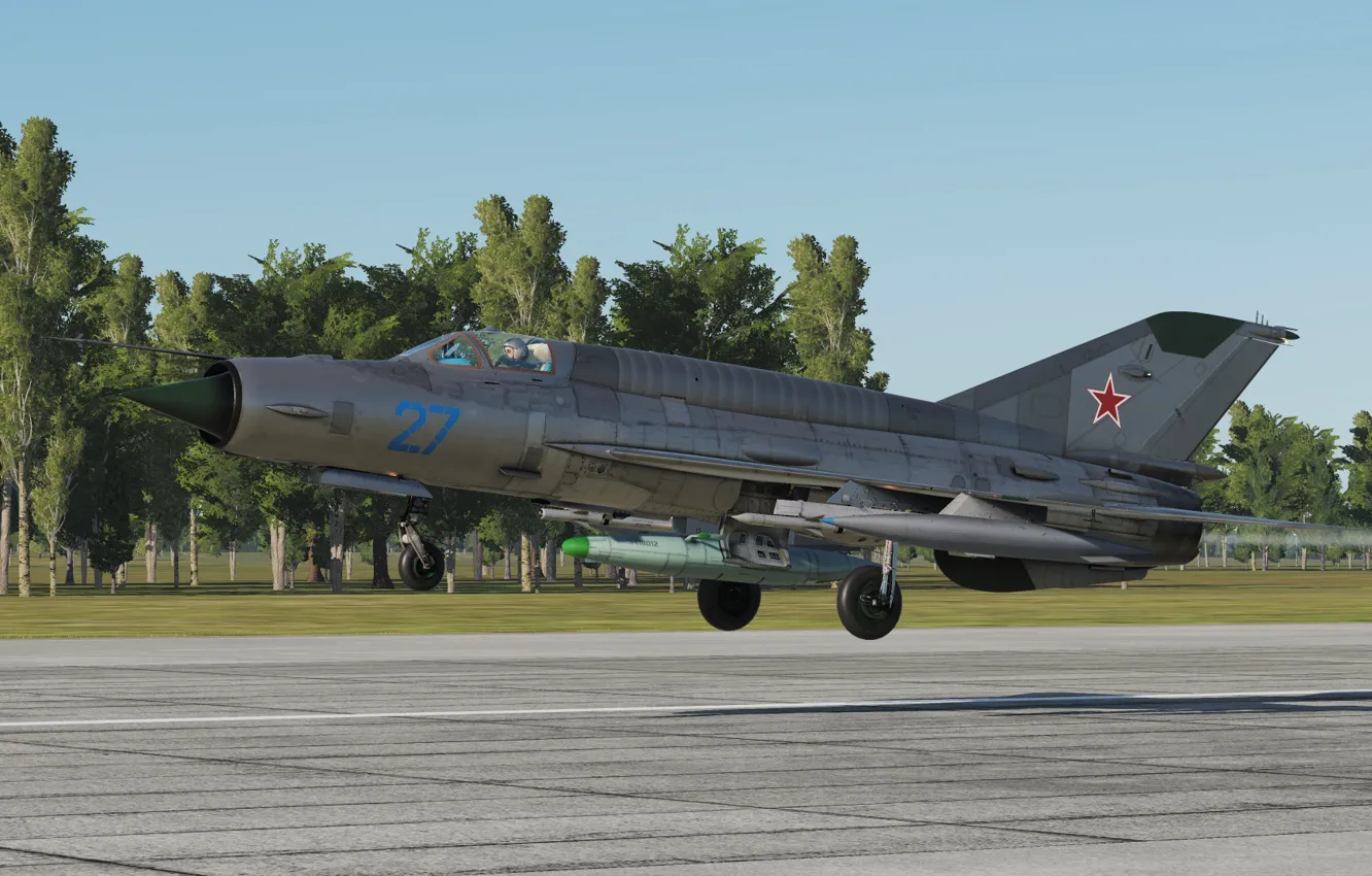 Photo wallpaper THE SOVIET AIR FORCE, OKB MiG, MiG-21bis