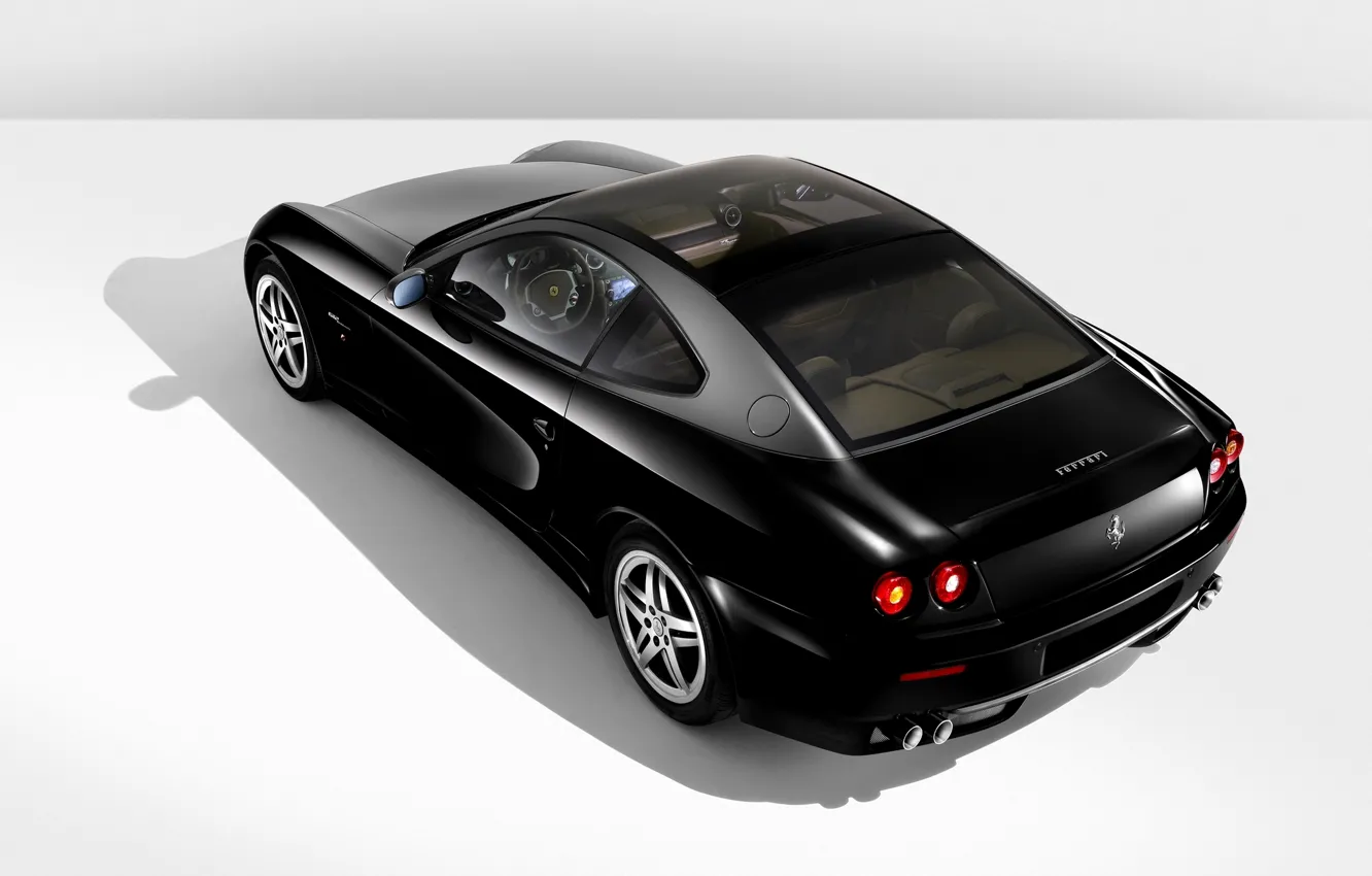 Photo wallpaper black, Auto, ferrari 612