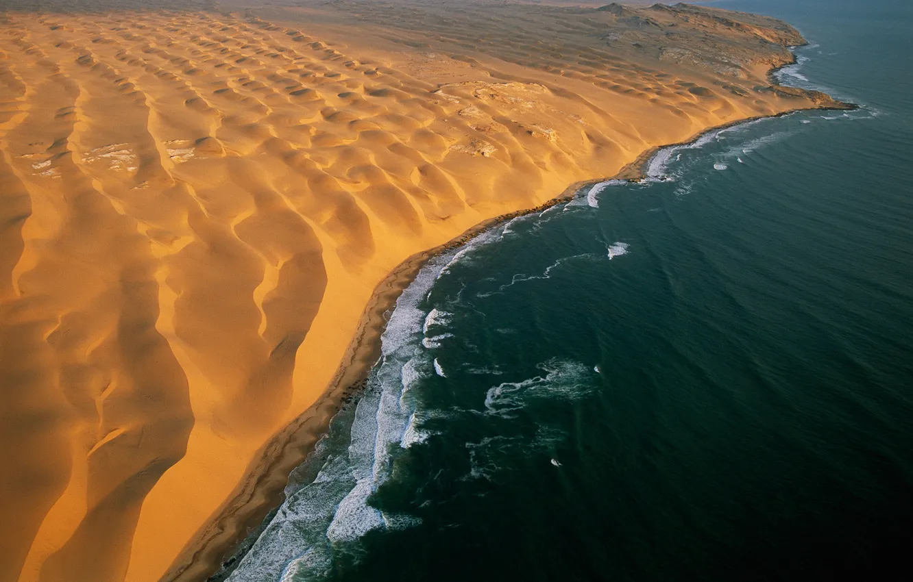 Photo wallpaper sand, sea, the ocean, desert, Africa, Namibia