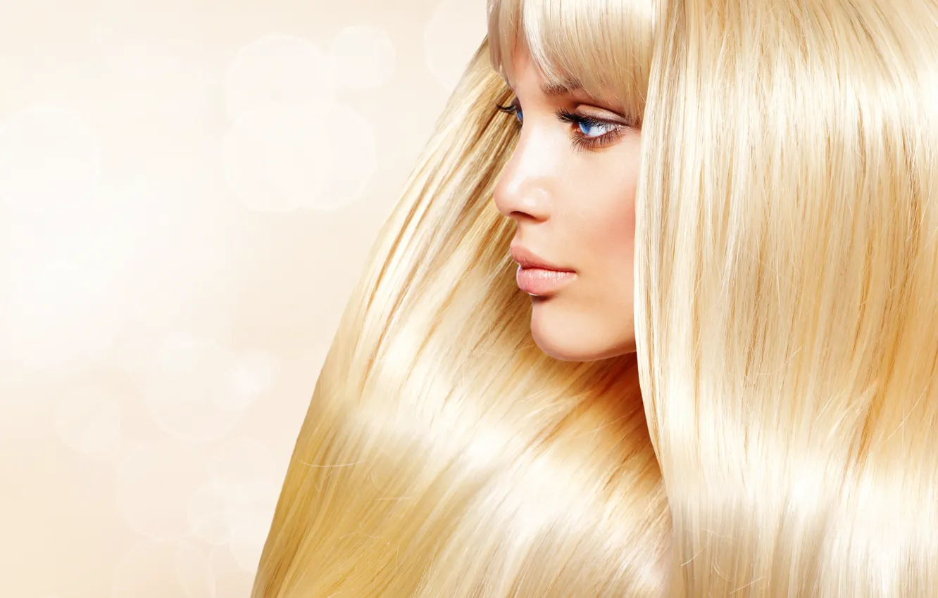 Photo wallpaper look, girl, model, makeup, blonde, Anna Subbotina