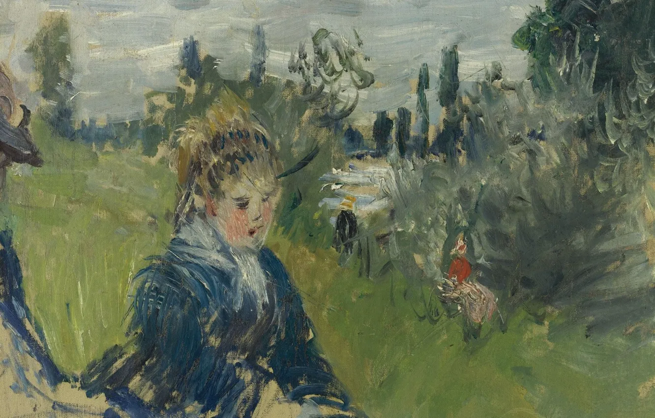 Photo wallpaper picture, Claude Monet, Claude Monet, genre, In The Meadow. Vétheuil