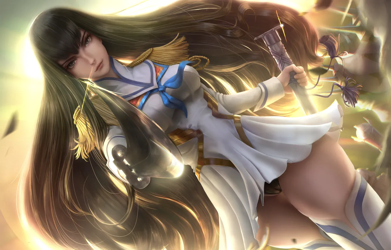 Photo wallpaper girl, sword, Kill La Kill, Satsuki Kiryuu's, limgae