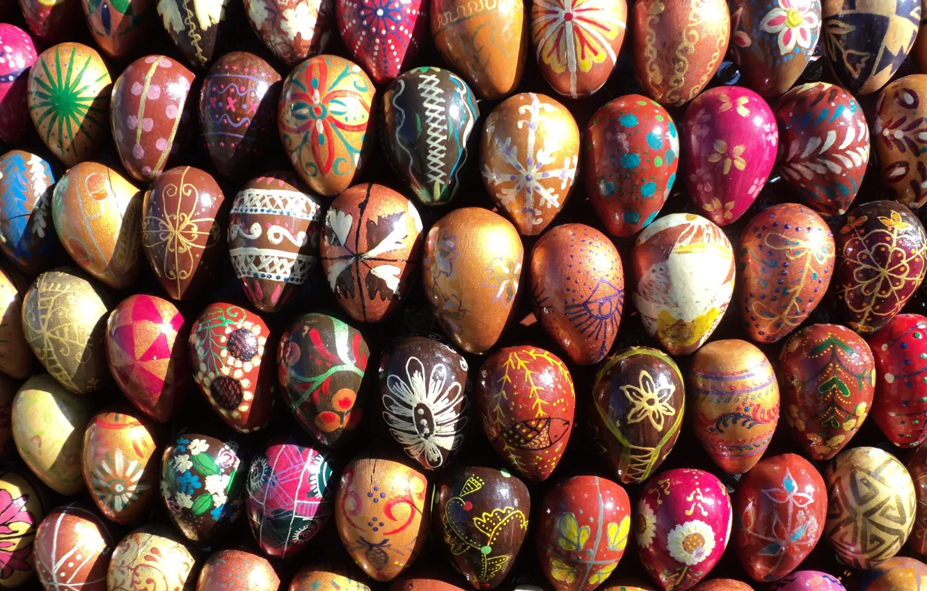 Photo wallpaper patterns, eggs, Easter, eggs