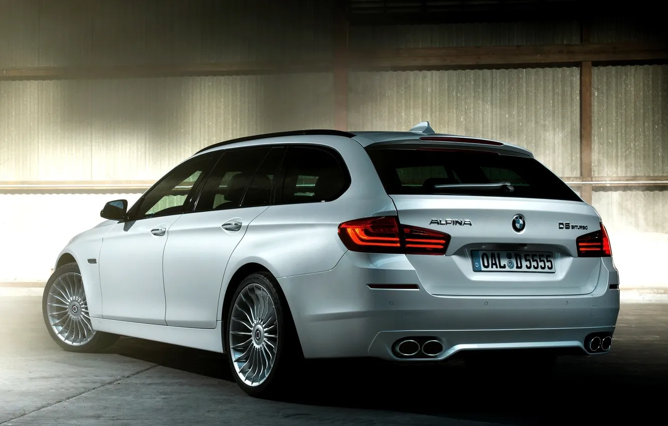 Photo wallpaper machine, tuning, BMW, BMW, white, auto, tuning, Touring
