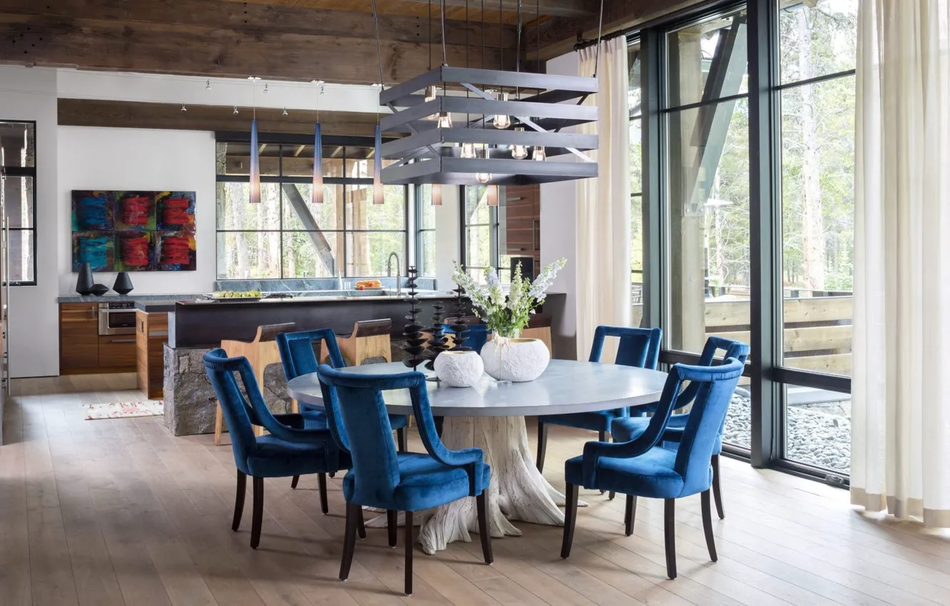 Photo wallpaper interior, kitchen, dining room, Denver