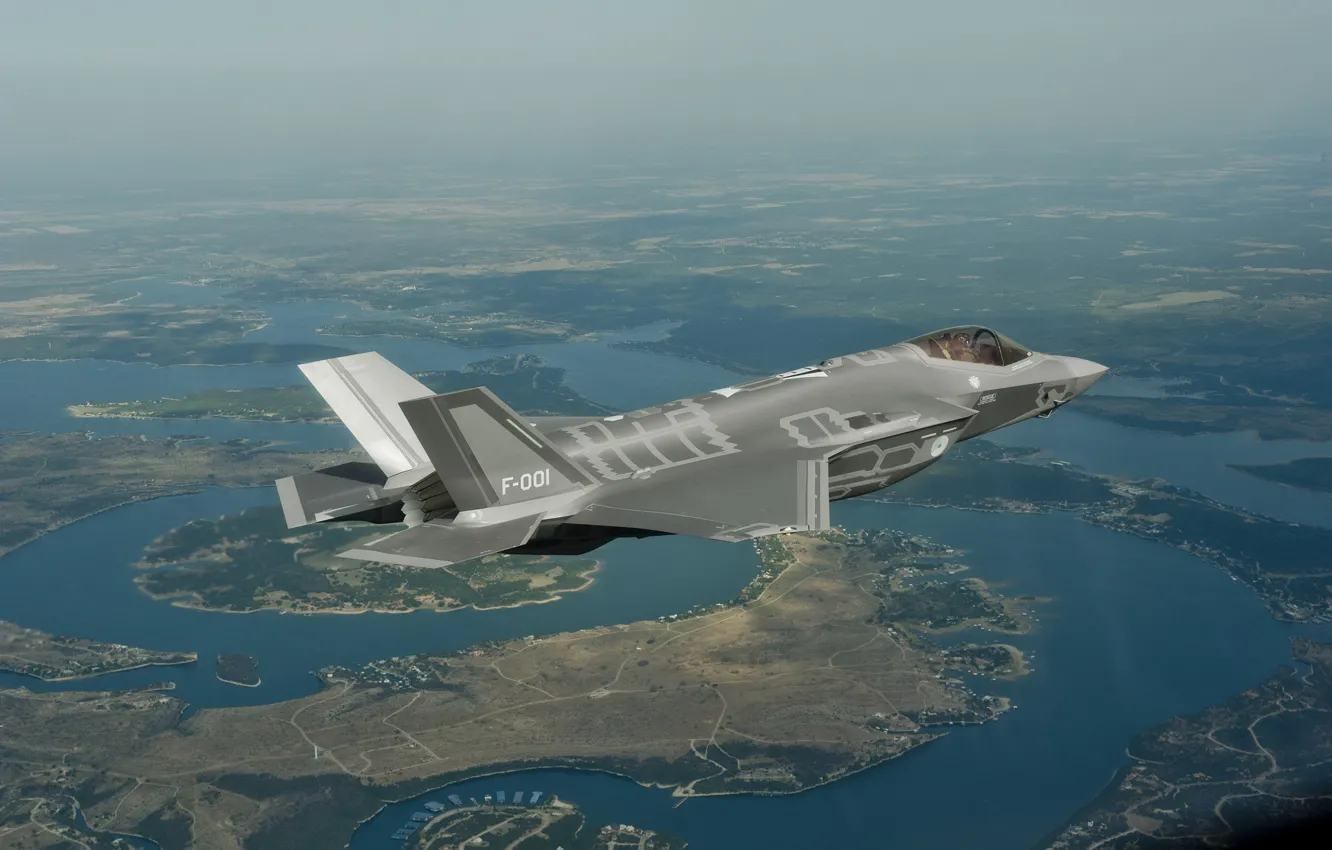 Photo wallpaper flight, fighter, bomber, sushi, Lightning II, F-35