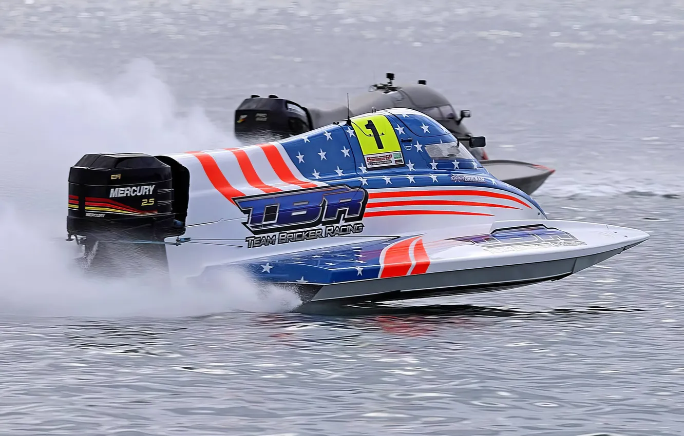 Photo wallpaper race, boat, speed
