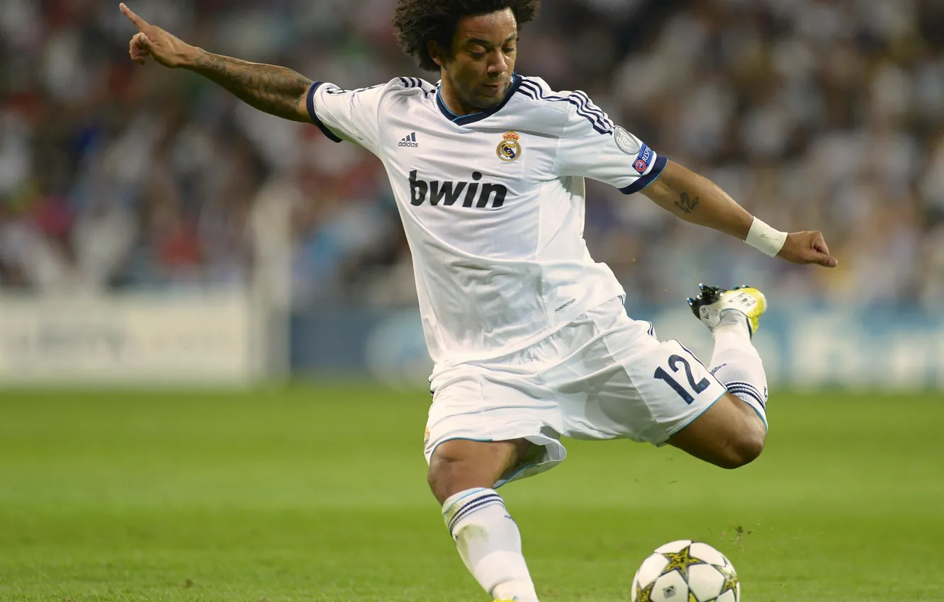 Photo wallpaper football, Real Madrid, Marcelo, La Liga