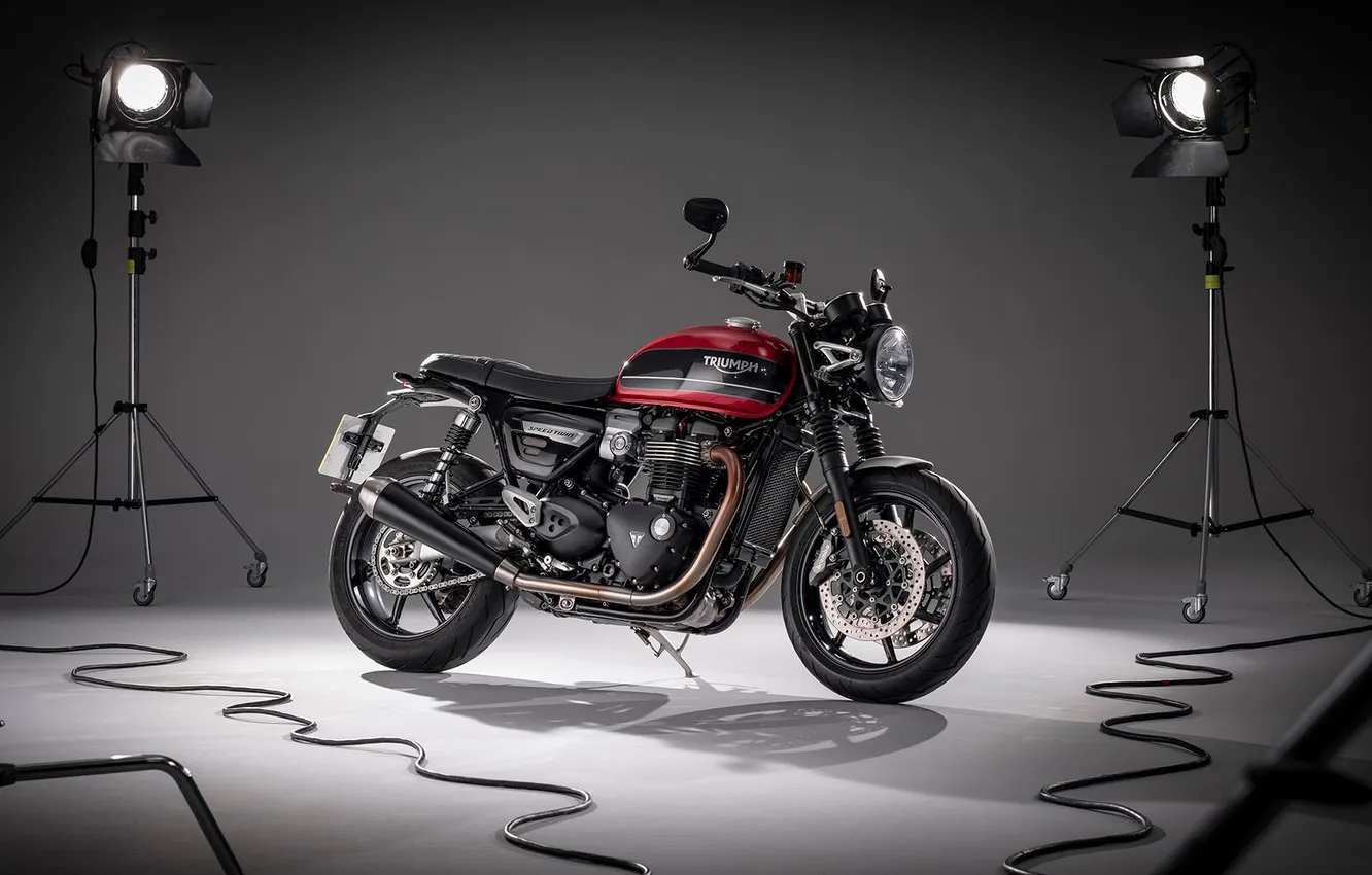 Photo wallpaper speed, Triumph, Twin, 1200