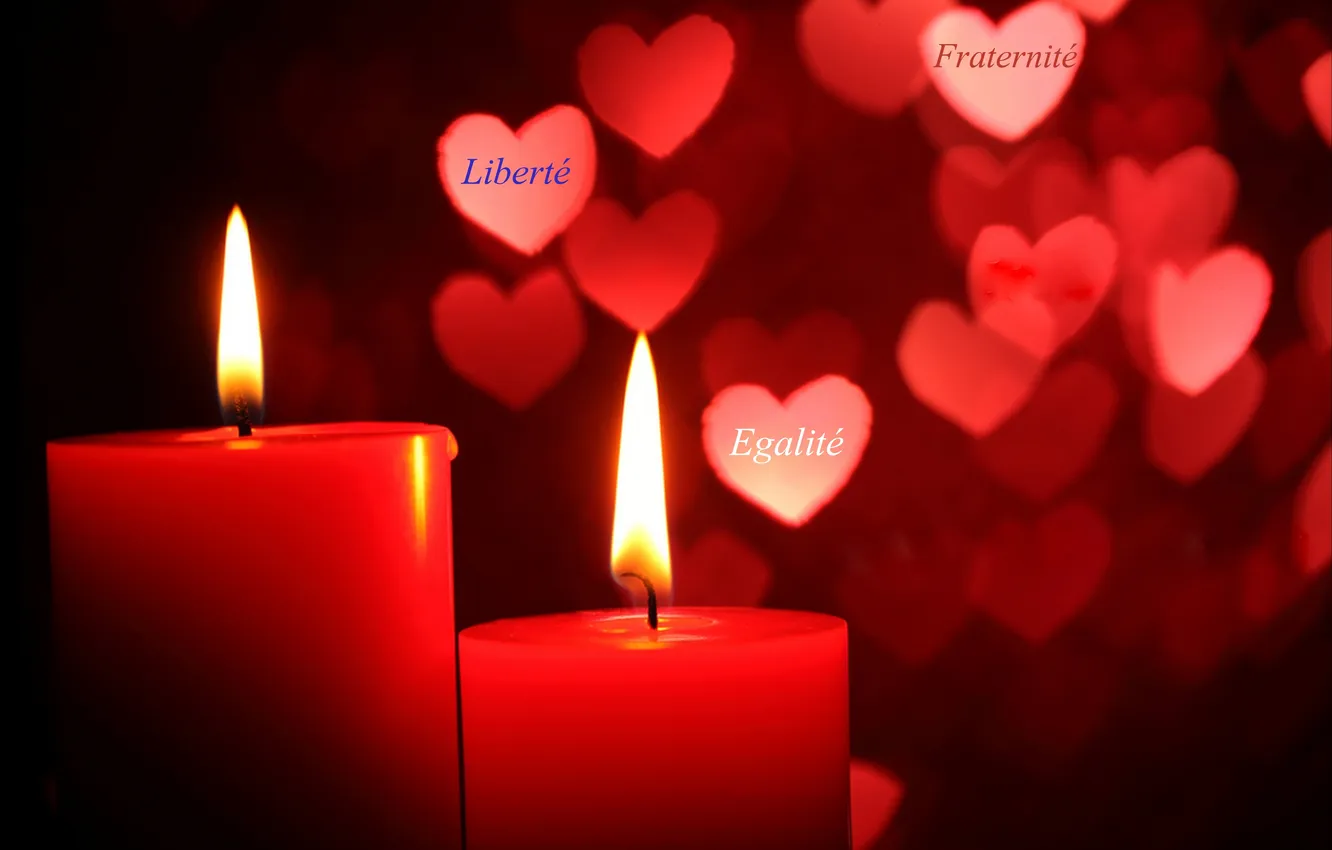 Photo wallpaper macro, background, candles