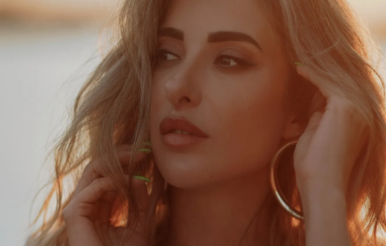 Photo wallpaper girl, portrait, Anastasia Barsova