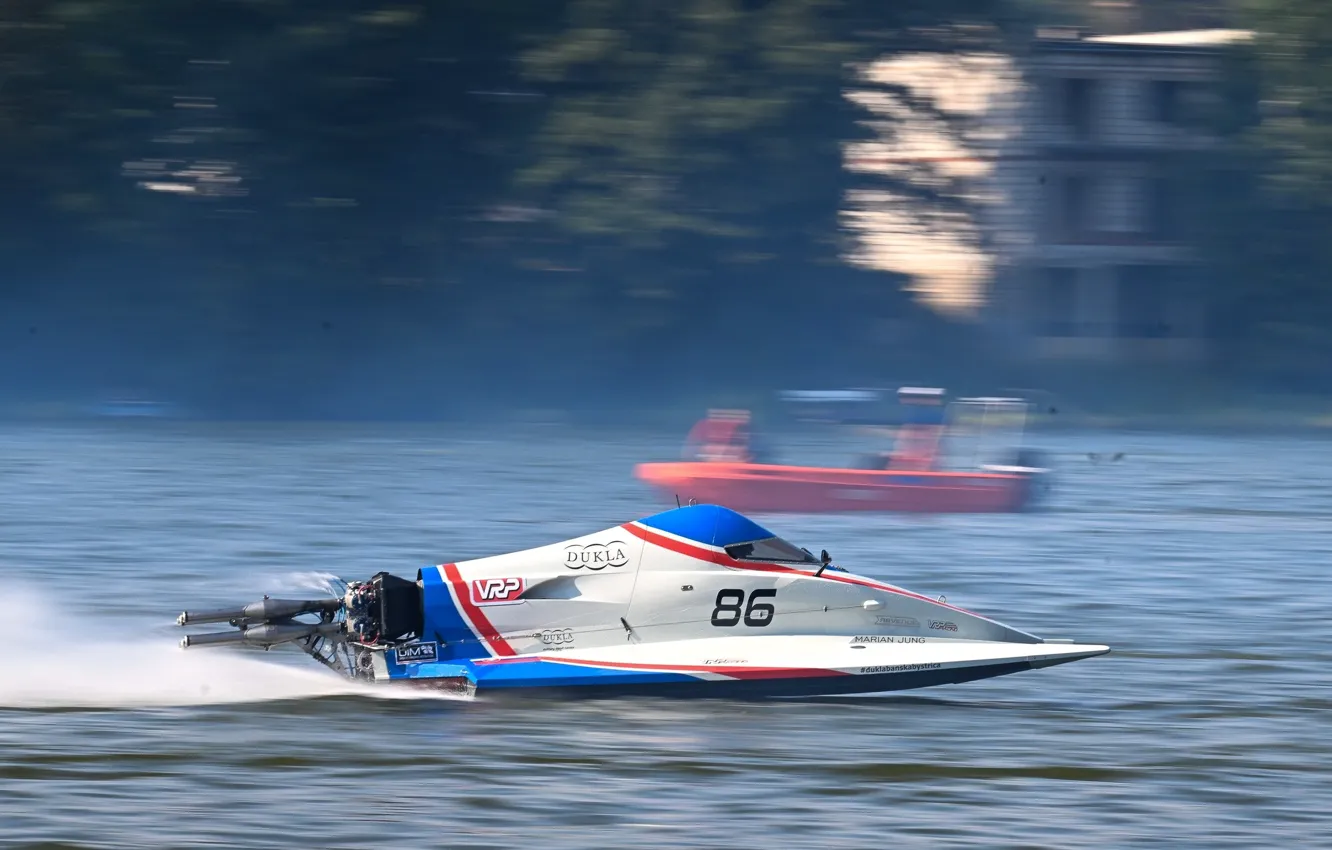 Photo wallpaper race, boat, speed