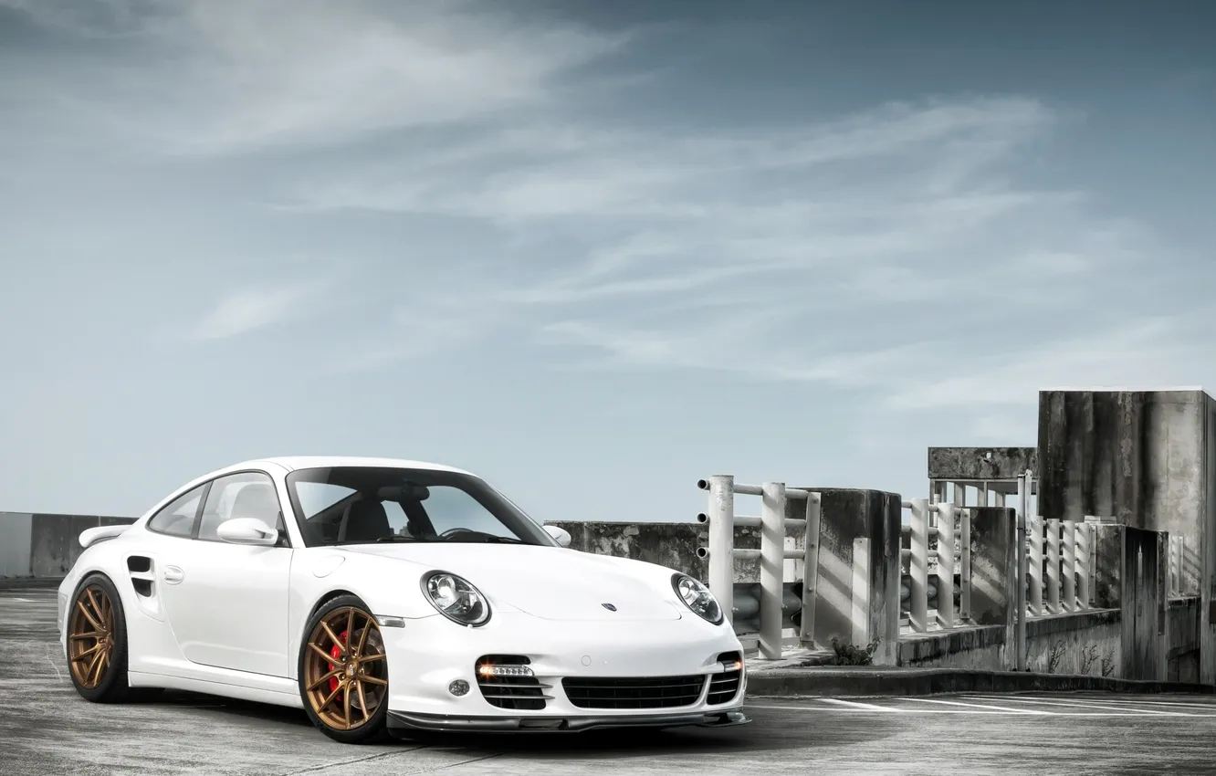 Photo wallpaper white, tuning, coupe, 911, Porsche, supercar, Porsche, tuning