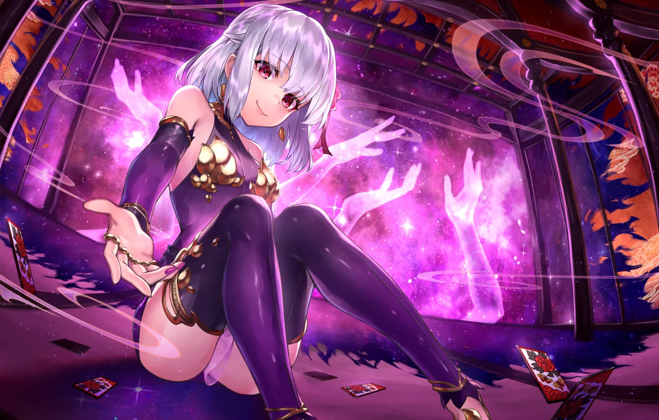 Photo wallpaper girl, art, sitting, Fate / Grand Order, If