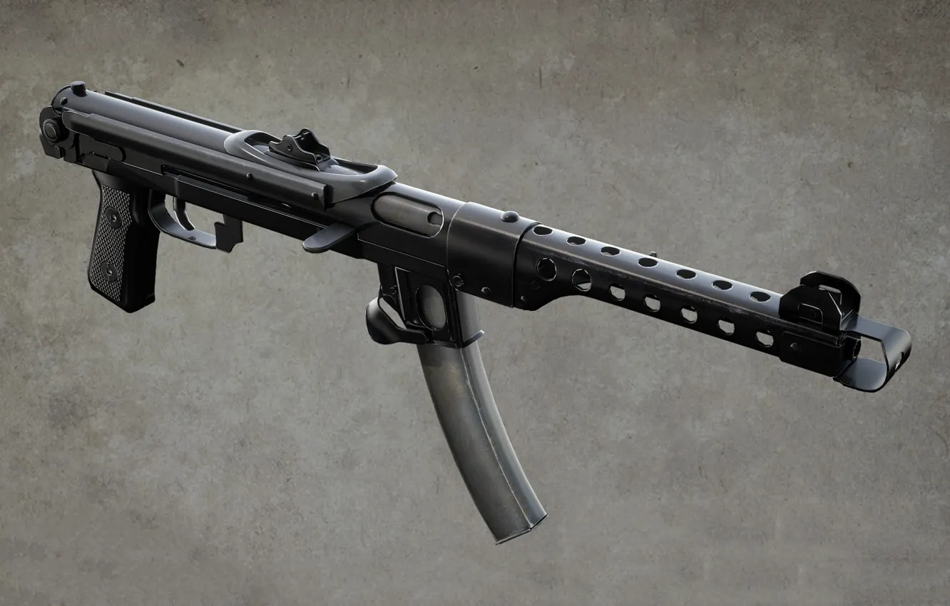 Photo wallpaper USSR, PPS-43, Sudaev submachine gun, Alexey Ivanovich Sudaev