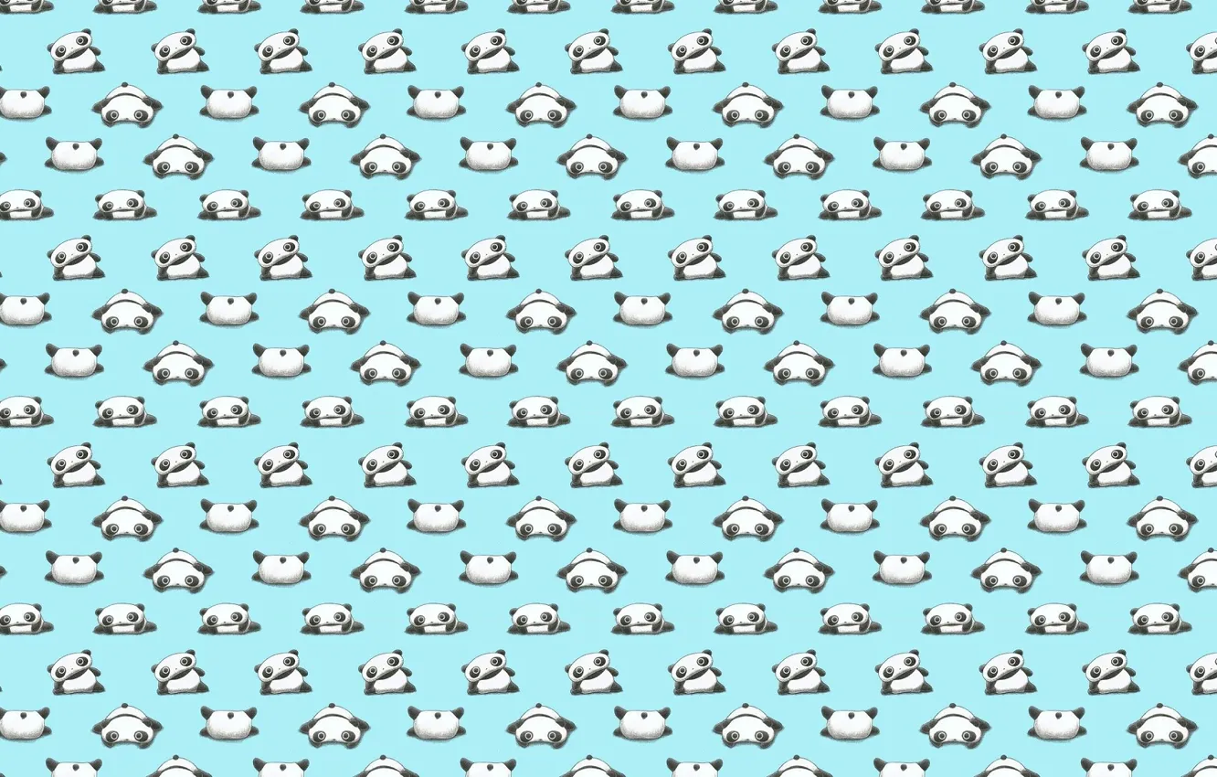 Photo wallpaper texture, anime, bear, art. background, children's. Panda