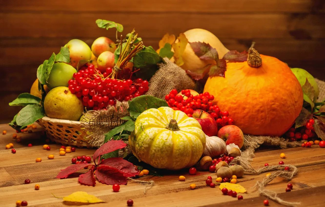 Photo wallpaper autumn, harvest, pumpkin, still life, vegetables, autumn, still life, pumpkin
