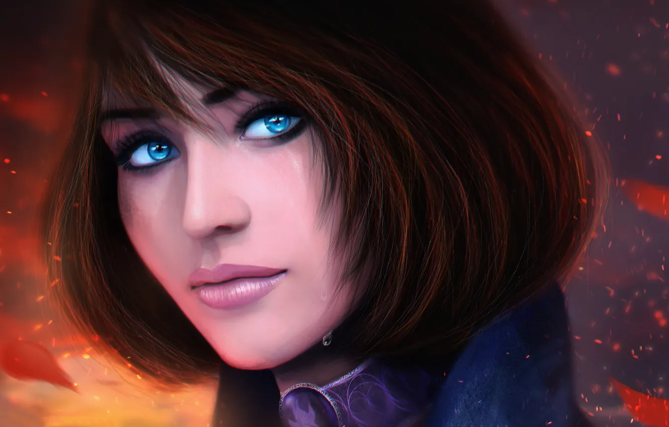 Photo wallpaper tears, Elizabeth, BioShock Infinite, Take–Two Interactive