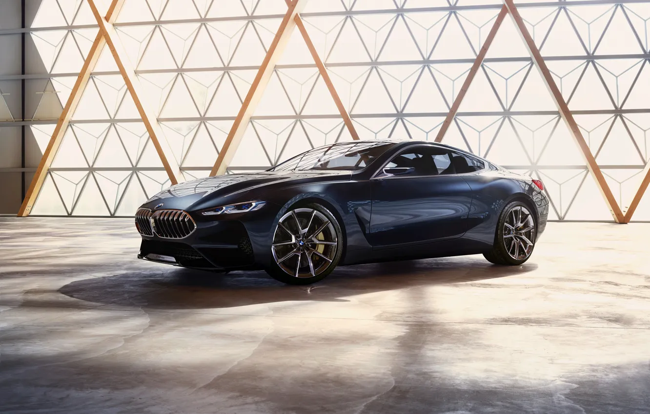 Photo wallpaper light, coupe, BMW, the room, 2017, 8-Series Concept