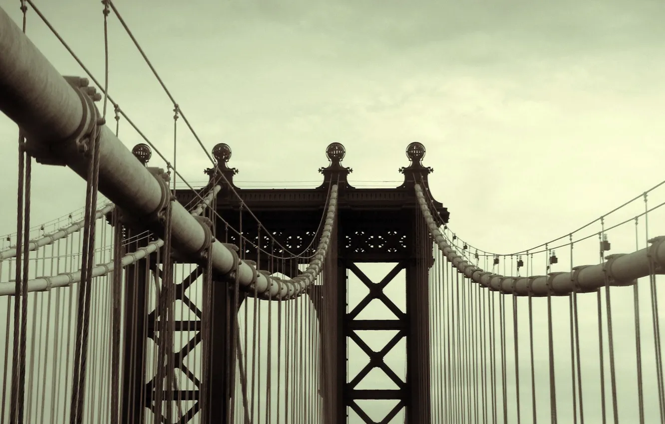 Photo wallpaper bridge, design