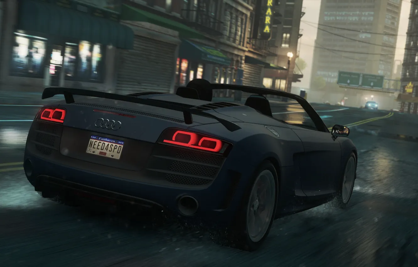 Photo wallpaper Audi, 2012, Need for Speed, nfs, Spyder, most wanted, NSF, NFSMW