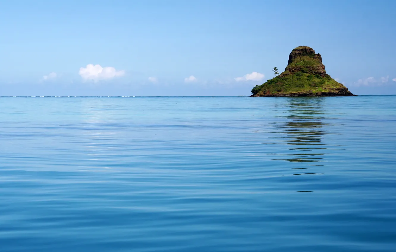 Photo wallpaper landscape, nature, the ocean, island