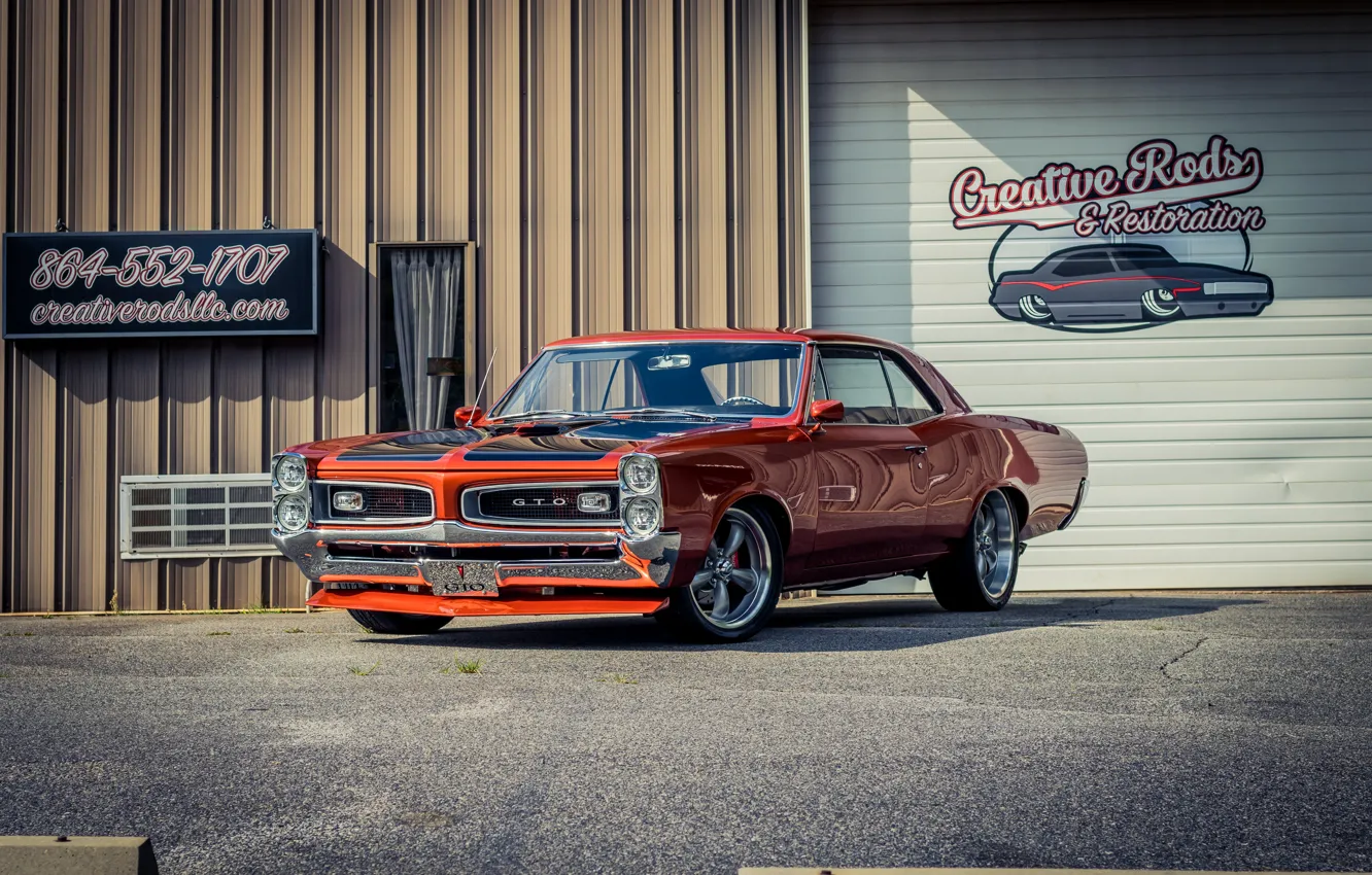 Photo wallpaper Coupe, Pontiac, GTO, Vehicle