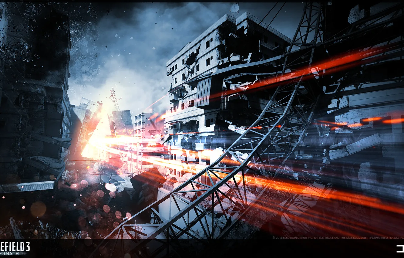 Photo wallpaper the city, Battlefield 3, Aftermath, Premium