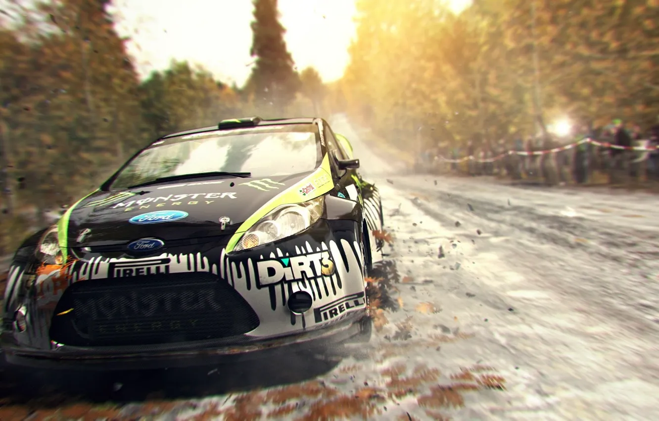 Photo wallpaper machine, race, track, dirt 3, Rally, Video Game, Video Games