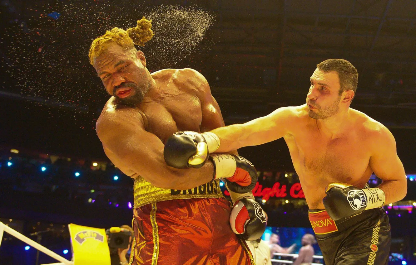 Photo wallpaper Boxing, blow, the fight, Klitschko