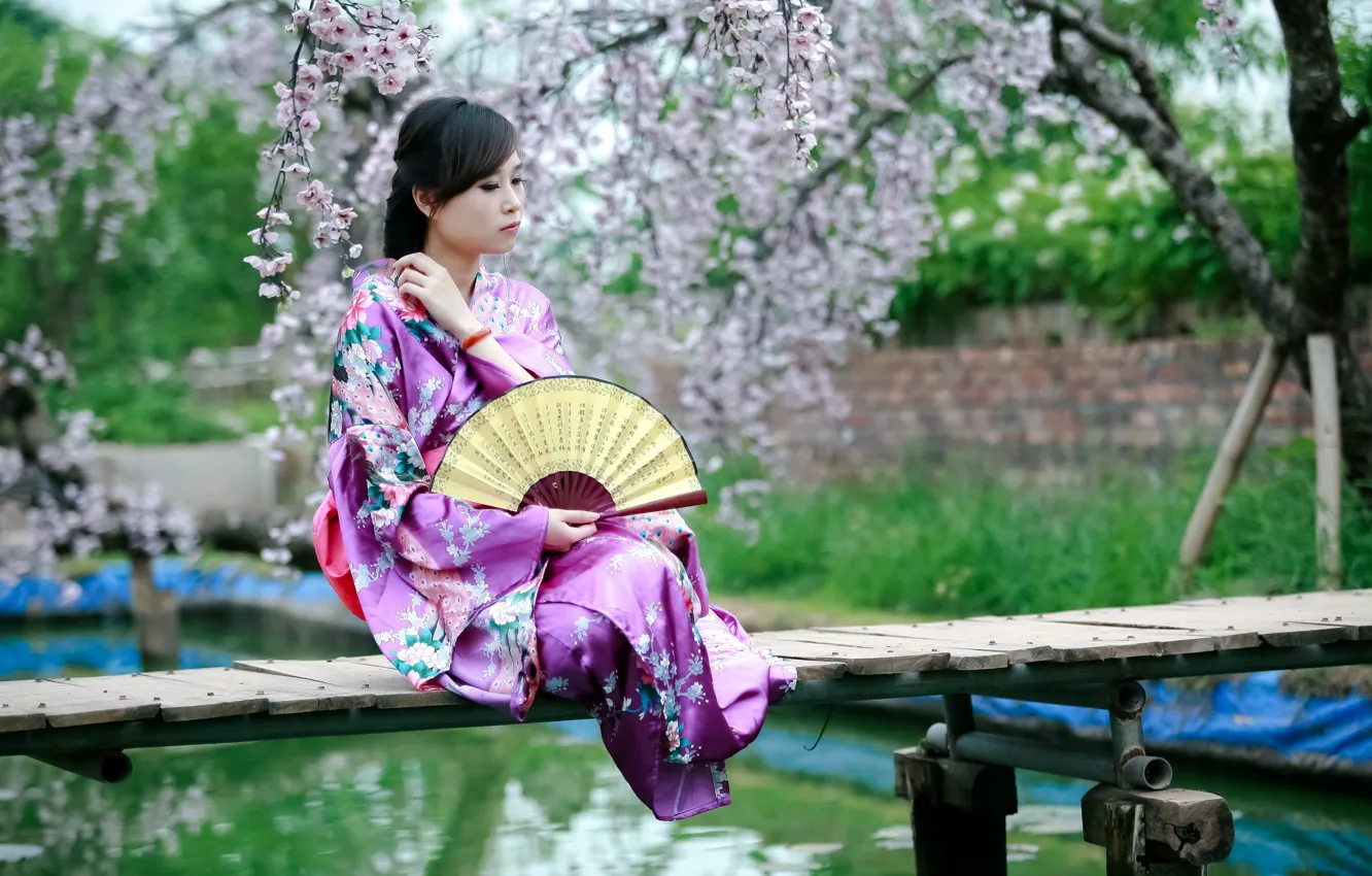 Photo wallpaper summer, girl, style, Asian