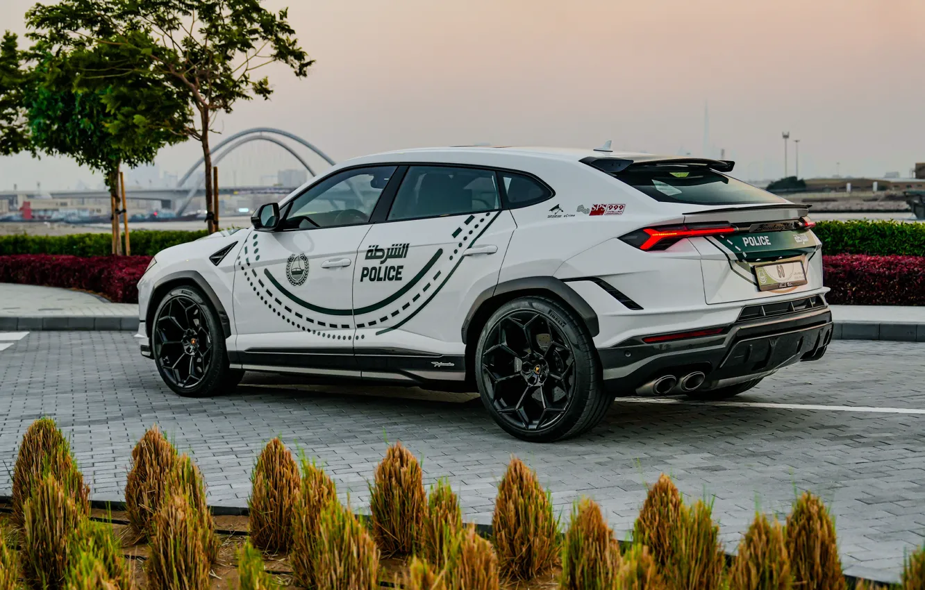 Photo wallpaper Lamborghini, Urus, Lamborghini Urus Performante Dubai Police