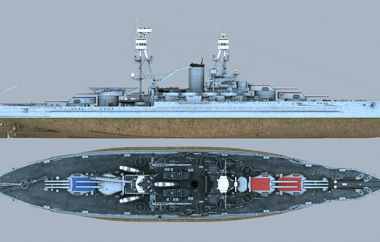 Photo wallpaper ship of the line, US NAVY, USS Nevada