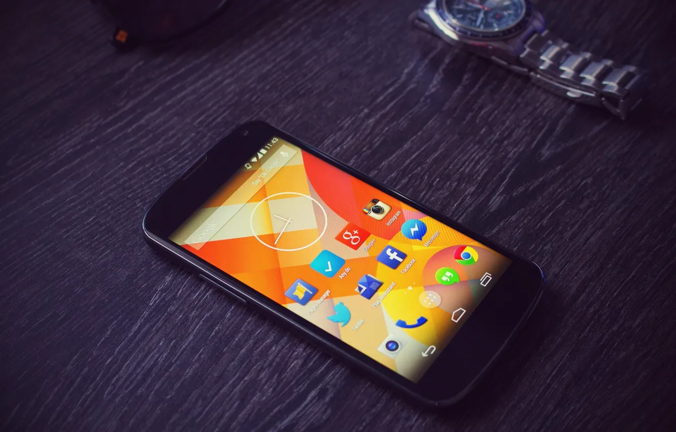 Photo wallpaper Android, Google, Watch, Smartphone, Nexus 4